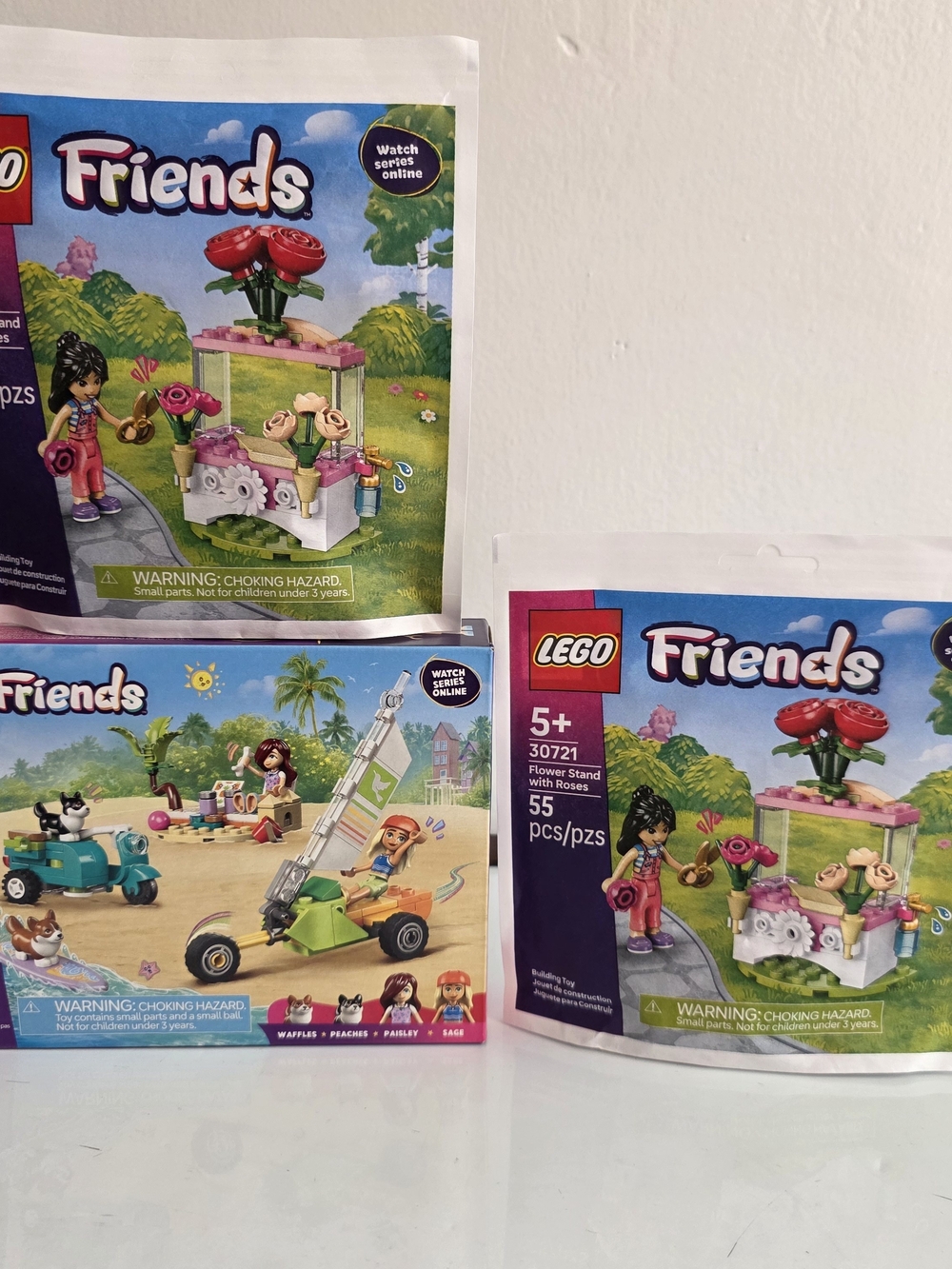LEGO Friends Flower Stand Playset - Pink and Green
